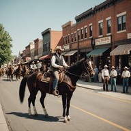 western tune evoking joyful festive parade