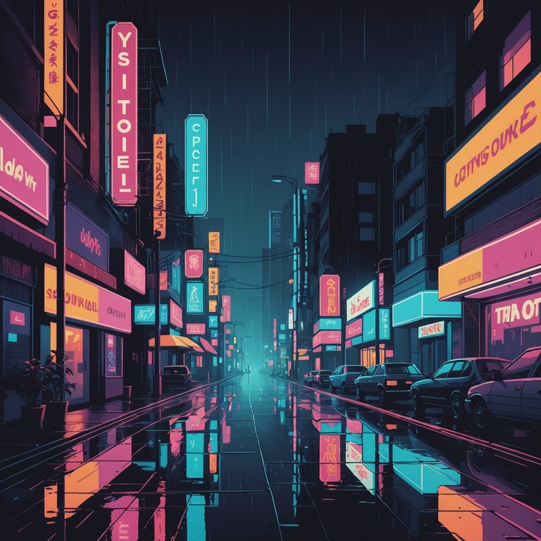 Exploring the deeper, darker side of electropop, this track features evocative harmonies and ambient synths that paint a brooding picture of a desolate, futuristic cityscape lit only by the ghostly glow of neon signs.