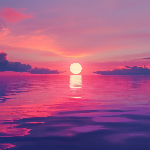 Smooth and chilled synthesizers merge with easygoing rhythms, evoking the serene beauty of a neon sunset reflecting on calm waters. Perfect for unwinding and contemplation.