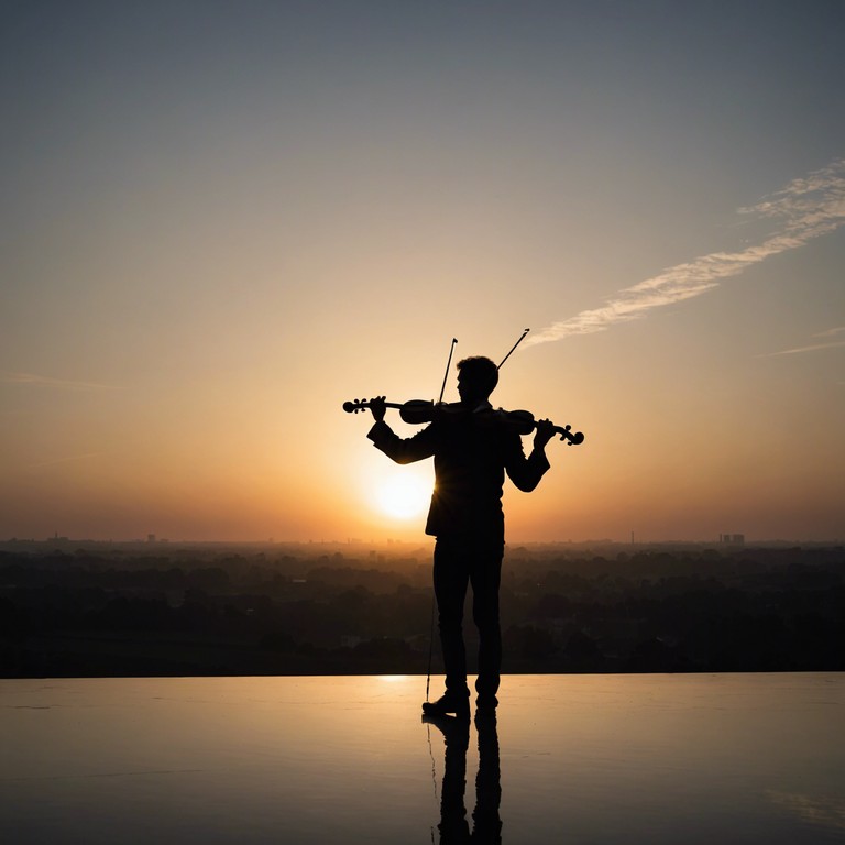 Imagine a story set against a backdrop of ancient ruins, where each note of the violin marks a step towards a breakthrough, painting a sonic landscape of pain, struggle, and ultimate exhilaration.