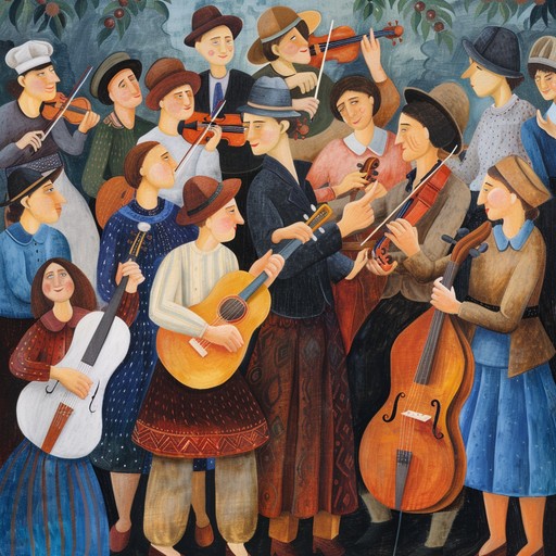 An exuberant klezmer piece led by clarinet with buoyant accordion and violin, filling the senses with nostalgic communal memories. It builds from a gentle beginning to an animated festival of sounds, celebrating the vibrancy of jewish culture and heritage.