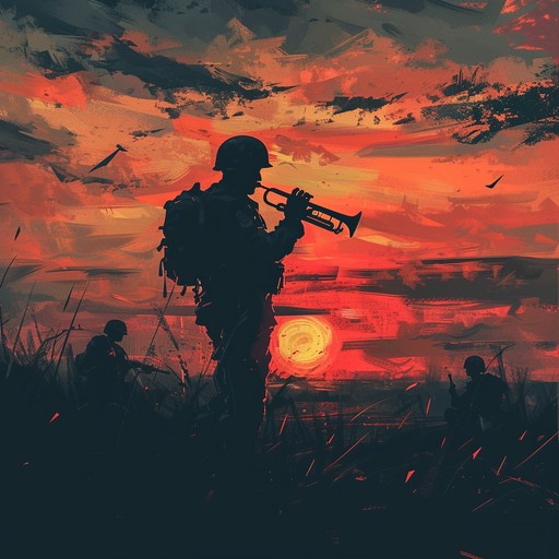 A poignant instrumental highlighting the deep emotional essence of soldiers' battles. Through a dynamic use of the trumpet, it paints a vivid picture of the sacrifices, memories, and the steadfast honor embodied by those in uniform