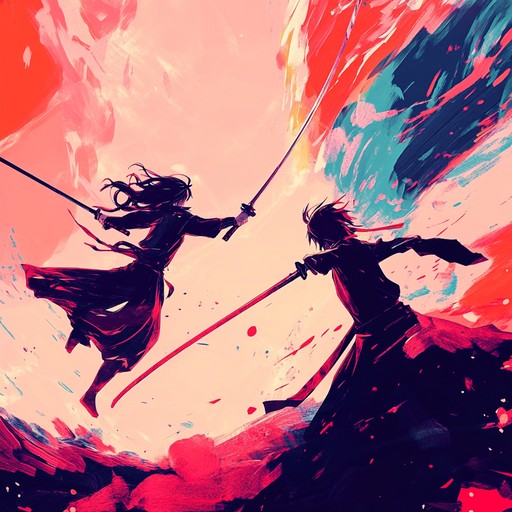 This instrumental track captures the essence of anime's heightened emotions, featuring a driving rhythm and intricate melodies that convey passion and urgency. The composition features dynamic shifts, from intense crescendos to tender moments, painting a vivid musical picture of an epic narrative. Perfect for capturing the thrill and heart pounding moments of an anime climax.