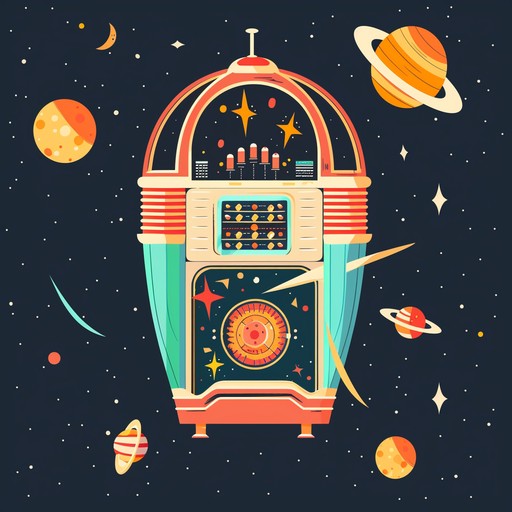 Evoking a sense of playful futurism and retro kitsch, this instrumental jingle blends the catchy allure of bubblegum pop with the ethereal charm of space age sounds like theremins and vintage synths, perfect for unique commercials or content that needs a quirky edge.