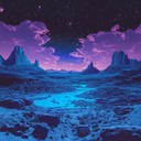 ethereal waves journey through psychedelic landscapes