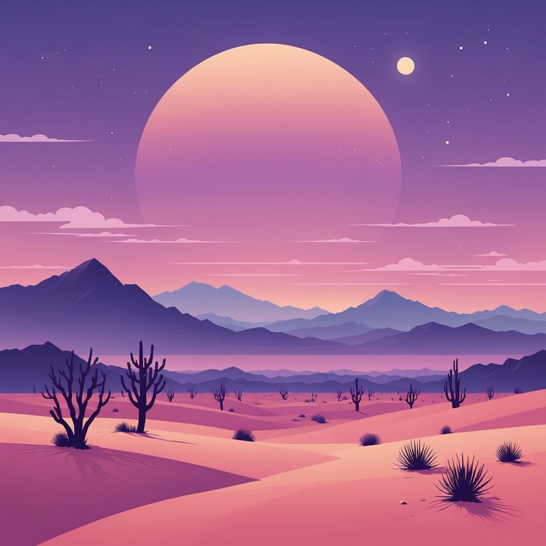 Drawing inspiration from the sweeping landscapes of the sahara, mystic dunes of silence melds traditional ethnic flutes with the tranquil ambiance of a desert at dusk. This instrumental piece transports listeners into a meditative state, echoing the vast, quiet solitude of sandy expanses under a twilight sky.