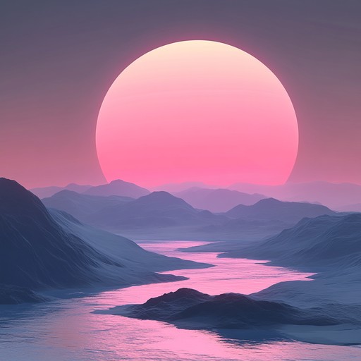 An instrumental piece blending soothing melodies with futuristic beats, capturing the essence of a relaxing sunset on a distant planet. Soft pads and gentle synths provide a calming atmosphere with intricate, yet subtle, bass lines weaving through the track. Ideal for unwinding and daydreaming to visionary landscapes.