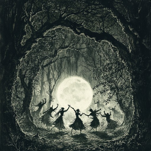 This piece evokes a primal, energizing dance amidst ancient, shadowy trees, drawing listeners into a mystical nocturnal forest ritual. Dark folk melodies intertwine, creating a haunting yet invigorating soundscape that blurs the line between myth and reality.