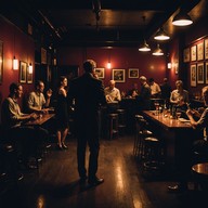 swinging rhythms in a moonlit lounge.