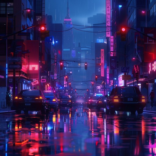 Experience the electrifying pulse of an advanced digital dystopia, where driving synths and intricate beats take you through neon lit cityscapes. This vibrant cyberpunk track is energetic, adventurous, and perfect for late night journeys in a sprawling metropolis.