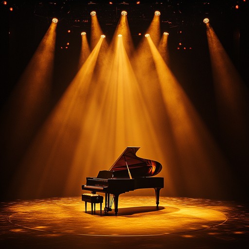 Picture a grand stage where actors, against all odds, realize their dreams. The piano guides the audience through an emotional rollercoaster, starting with delicate arpeggios leading into vigorous, rousing chords that symbolize the characters' strength and determination. This inspiring instrumental piece is designed to capture the essence of broadway's magic and transformative power.