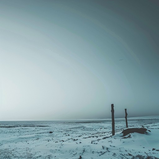 Imagine exploring a post-apocalyptic frozen wasteland, with howling winds and eerie sounds echoing in the distance. The heavy, distorted 808 basslines and crisp, trap-style drums create an intense and foreboding atmosphere, while icy synth leads and haunting melodies add to the dark, futuristic vibe. The occasional glitchy, robotic sound effects and distant, echoing vocal samples further enhance the feeling of isolation and despair in this unforgiving environment.