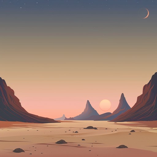 Imagine wandering through a vast desert, the horizon shimmering with mirages as a gentle, exotic melody fills the air. The song creates an otherworldly ambiance, blending the ancient sounds of traditional instruments with modern production to evoke a sense of wonder and serenity. The gentle beats and hauntingly beautiful strings transport listeners to a mystical, dreamlike world.