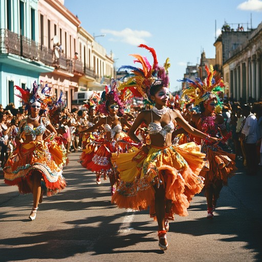 An upbeat combination of dynamic drum patterns and cheerful harmonies, bringing the exhilarating atmosphere of festive street ceremonies to life with every beat.