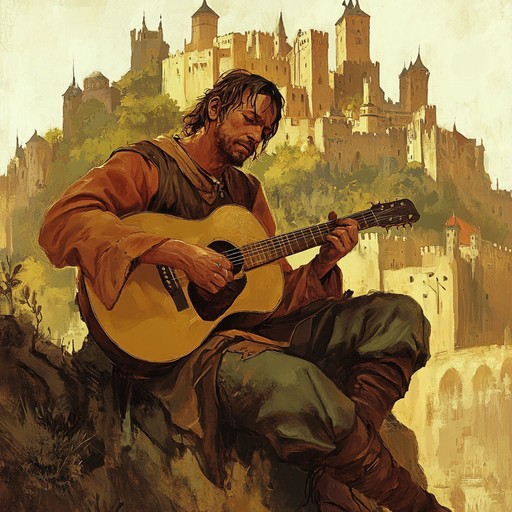 A raw and rebellious medieval guitar composition that channels the intense fury of a troubadour defying authority. The dynamic strumming patterns and bold harmonies create a compelling and furious musical narrative that energizes and empowers.