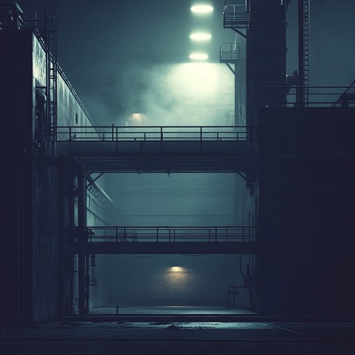 An instrumental techno piece that combines eerie ambient textures with haunting mechanical rhythms, creating an unsettling atmosphere reminiscent of abandoned factories and shadowy urban landscapes.