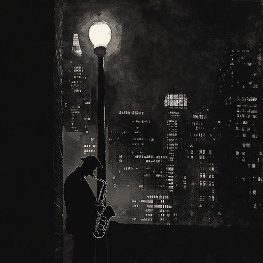 This instrumental track dives deep into the soul of an urban nightscape, weaving together jazz influences with a dramatic, reflective undertone. Smooth saxophone phrases set the mood, accompanied by softly played piano and subtle trumpet melodies that echo through the empty streets. The result is an evocative journey through the city at night, capturing moments of solitude, contemplation, and raw emotion