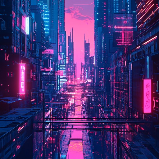 An instrumental journey blending vibrant synth melodies with driving rhythms, capturing the essence of 80s new wave and the exhilaration of neon lit nights in the city