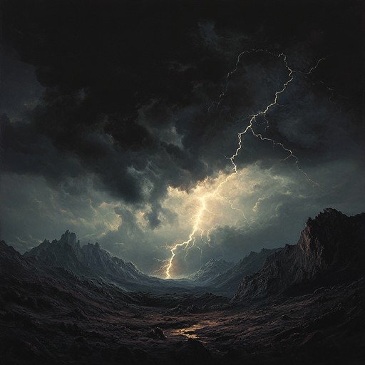 An orchestral piece driven by vigorous strings, aggressive brass, and dynamic percussion. It conveys raw anger through sharp dissonances, driving rhythms, creating a turbulent and intense atmosphere.