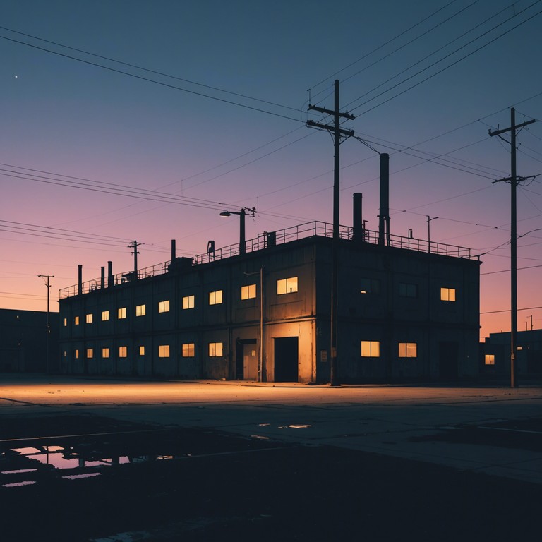 Echoes of the machine captures a similar journey into the chilly industrial landscape, where each note resonates with the ghostly ambiance of factories long silenced. It serves as an aural exploration of the remnants of industrialization and its emotional impacts on the human spirit.