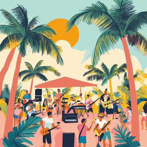 An uplifting instrumental cumbia that embodies the joyous spirit of tropical festivals with lively rhythms and captivating melodies that inspire dance