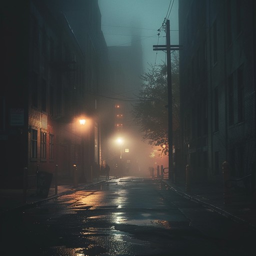 Complex layers of ambient synths blended with chilled beats create a dark, entrancing atmosphere, invoking images of a quiet midnight urban wander.