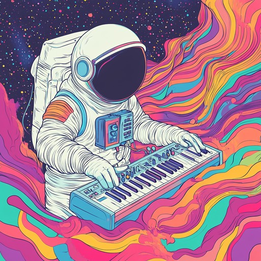 An energetic instrumental track combining bold 70s funk rhythms with space age synthesizers and electronic elements, creating a refreshing fusion of past and future.