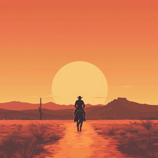 Transport yourself to a tranquil desert scene where the gentle chords of an acoustic guitar tell the story of expansive skies and solitary trails, capturing a reflective and serene mood.