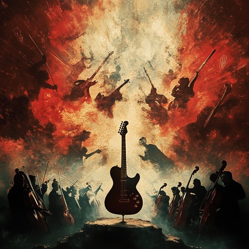 A powerful orchestral rock track that merges dramatic symphonic elements with aggressive modern rock flavors. Expect dynamic shifts between soft strings and booming guitars providing an unforgettable musical journey.