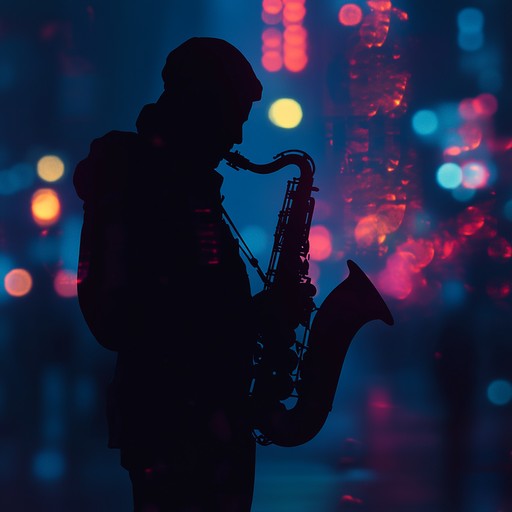 An instrumental track that captures the essence of a city at midnight, blending smooth jazz saxophone melodies with modern house beats. The song creates a mellow yet energetic atmosphere, perfect for late night relaxation or a drive through neon lit streets. The rhythmic grooves and soothing melodies intertwine to evoke feelings of tranquility and sophistication.