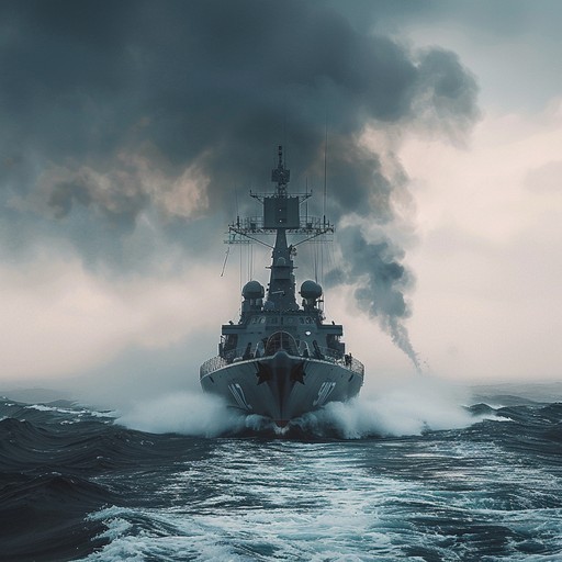 A lively and spirited instrumental rendition of a classic russian navy song, featuring a rousing accordion lead, energetic balalaika strumming, and steady percussion to evoke the feeling of sailing on the high seas.