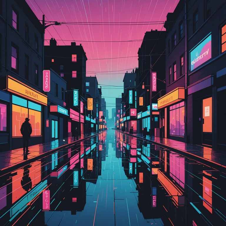 Immerse in the sounds of a stark night where the heart's heaviness is illuminated by neon, echoing the city's pulse with every strum and beat.
