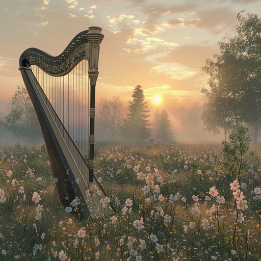 This art song paints a picture of a serene meadow at sunrise, using gentle melodies and subtle harmonies to create a calming and peaceful atmosphere. Perfect for moments of solitude and contemplation, the soft sounds of the instrument guide the listener through a soothing, pastoral landscape, evoking feelings of tranquility and contentment.