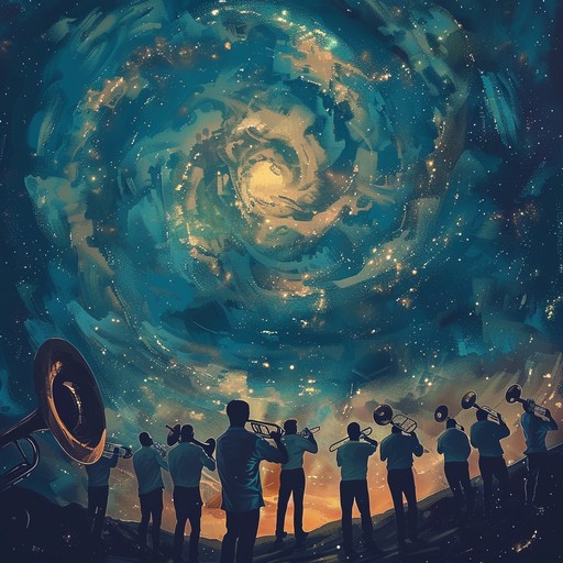 Get ready to embark on an epic funk journey through the cosmos, where majestic brass notes and groovy bass lines unite. This track delivers soul stirring funk with an out of this world twist.