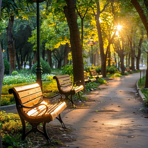 Imagine taking a leisurely walk on a beautiful sunny day. The music wraps around you like a comforting breeze with delicate guitar riffs and mellow drum beats, creating an aura of tranquility and joy.