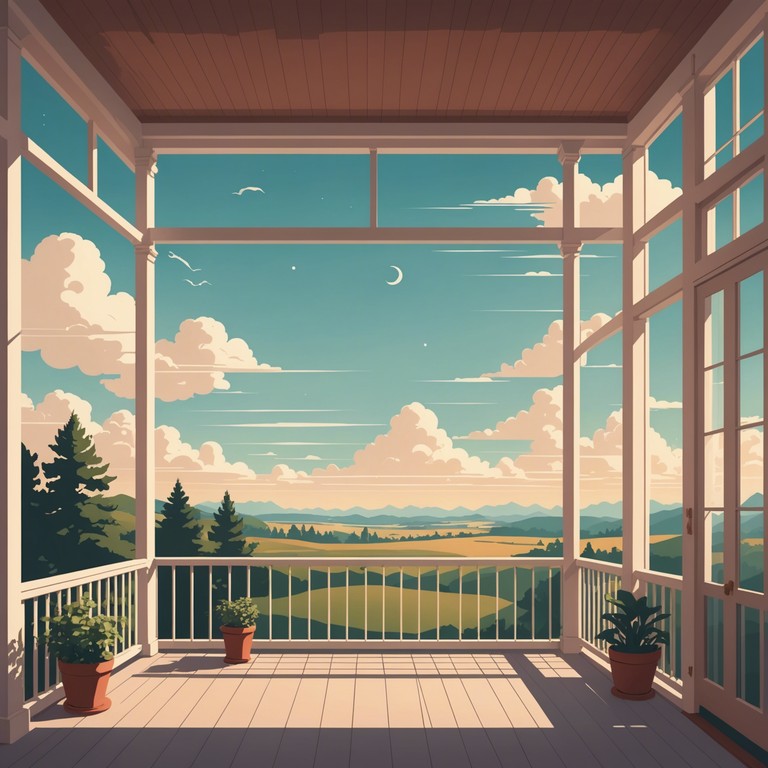 Imagine sitting on a porch, the air filled with the gentle strumming of a guitar as the sky shifts from clear blue to a soft tapestry of clouds; a perfect backdrop for relaxation and reflection