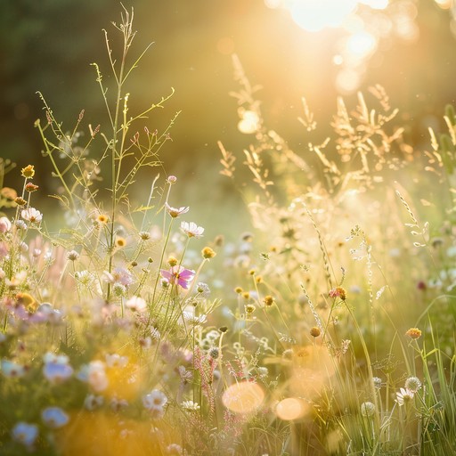 This track embraces the warmth of a sunlit meadow, with gentle waltzing melodies that soothe the soul. The primary instrument, a softly played piano, gently guides listeners through an enchanting journey. The melody floats like a gentle breeze, creating an idyllic setting perfect for unwinding and peaceful moments.