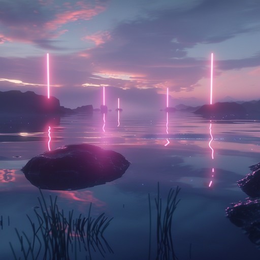 Dive into a peaceful synthwave world where radiant twilight hues paint the sonic canvas. Ethereal synthesizer tones and soothing rhythms evoke a sense of calm, making it an ideal backdrop for winding down and unwinding.