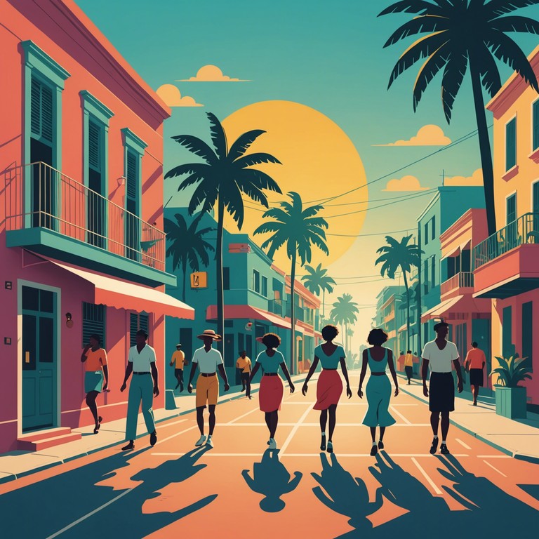 Imagine yourself in the middle of a bustling carnival in havana, where the streets burst into life with the sounds of drums, laughter, and dance moves. The track embodies the spirit of community and the joy of celebration.