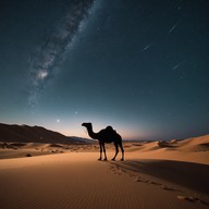 flute echoes under starlit desert skies