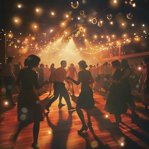 This track features upbeat swing music with infectious brass melodies and dynamic rhythms. It evokes the ambiance of a 1940s dance hall, mixing high energy beats and captivating brass lines to create a festive atmosphere. Ideal for joyful gatherings, vintage themed parties, and an overall sense of celebration.