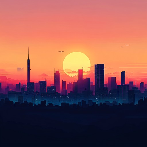 An instrumental hiphop piece featuring upbeat rhythms, catchy hooks, and lively synths that capture the essence of city life and inspire movement