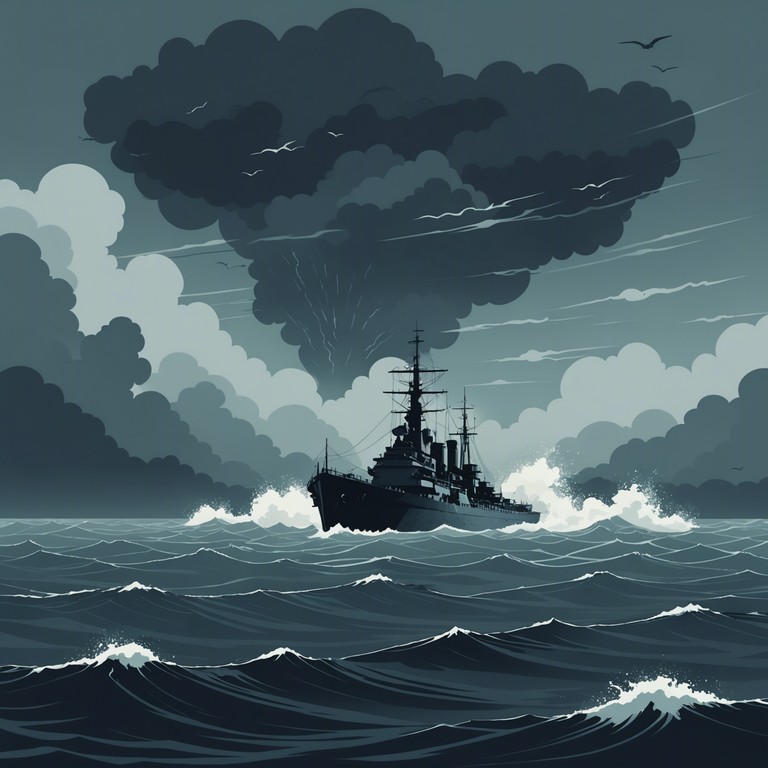 An instrumental track that captures the spirit of the russian navy, with deep brass sounds evoking the churning seas and the restless heart of sailors. Inspired by historical naval rebellions and infused with a sense of grandeur and defiance. The piece uses rich orchestral brass to symbolize the majestic and rebellious nature of the sea, transitioning into intense, bold passages that convey a story of courage and upheaval.