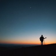 soft guitar strums under starlit skies