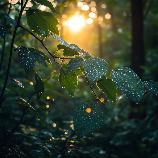 This serene composition combines gentle piano and delicate strings to evoke the quiet and peaceful atmosphere of dawn, creating a sense of awakening and tranquility in a serene natural landscape.