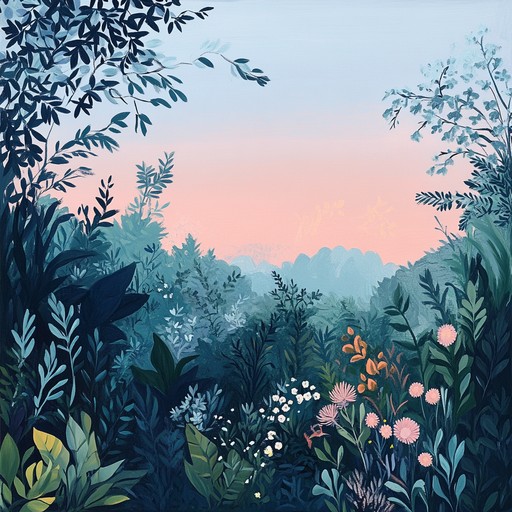 This piece captures the serene atmosphere of a summer evening, where the gentle breeze complements the sound of pastoral surroundings. A soothing piano melody intertwined with subtle strings creates an inviting and comforting ambiance. The music flows like a gentle stream, lulling listeners into a state of tranquility and reflection.