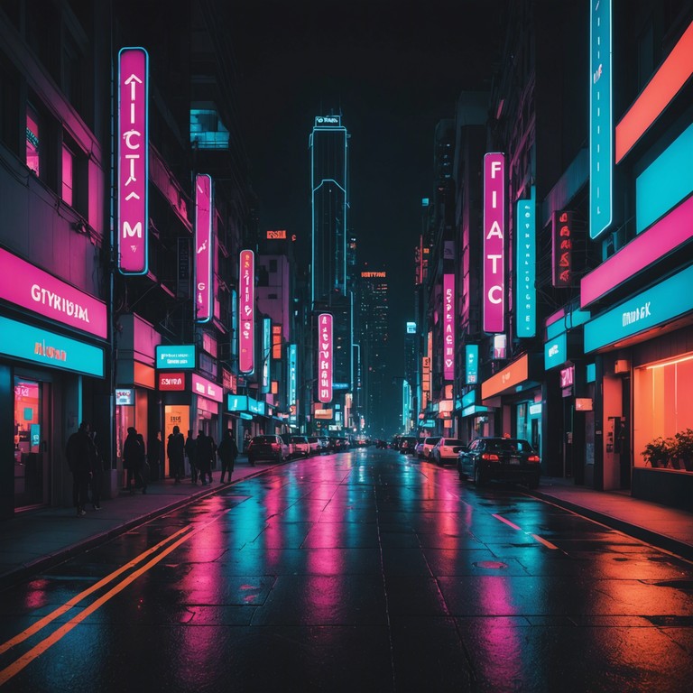 A dynamic fusion track where classic funk meets contemporary electronic twists. Featuring a dominant electric bass, overlaid with eclectic synths and electronic effects, creating a groove that's both nostalgic and forward thinking. The track explores the theme of city nightlife through its upbeat and varied rhythms.