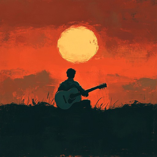 This instrumental track begins with melancholic guitar riffs that slowly evolve into a more uplifting and motivational melody. The music embodies the moment of quiet determination found during a sunset, where past struggles and future hopes merge.