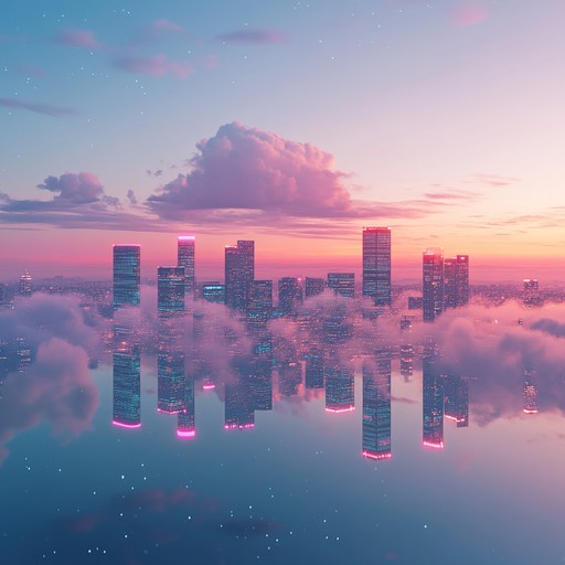 An ambient instrumental track that evokes the nostalgic essence of the 1980s, blending lush synth pads with gentle melodies to create a dreamy atmosphere reminiscent of twilight urban nights.