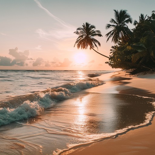 Immerse in the tranquil beauty of a secluded tropical island with calming ocean waves, rustling palm trees, and distant chirping birds. This serene musical piece invites listeners to unwind and escape to a peaceful paradise where nature's symphony creates an atmosphere of ultimate relaxation and contentment.